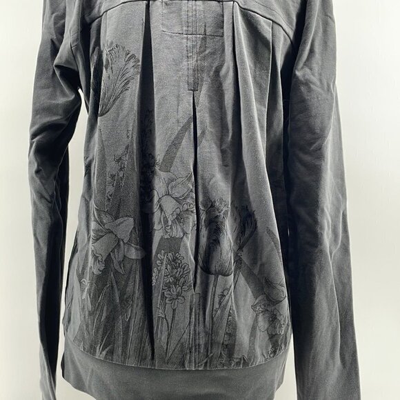 Gsus y2k pleated floral sweatshirt floral sz sm - Picture 7 of 9